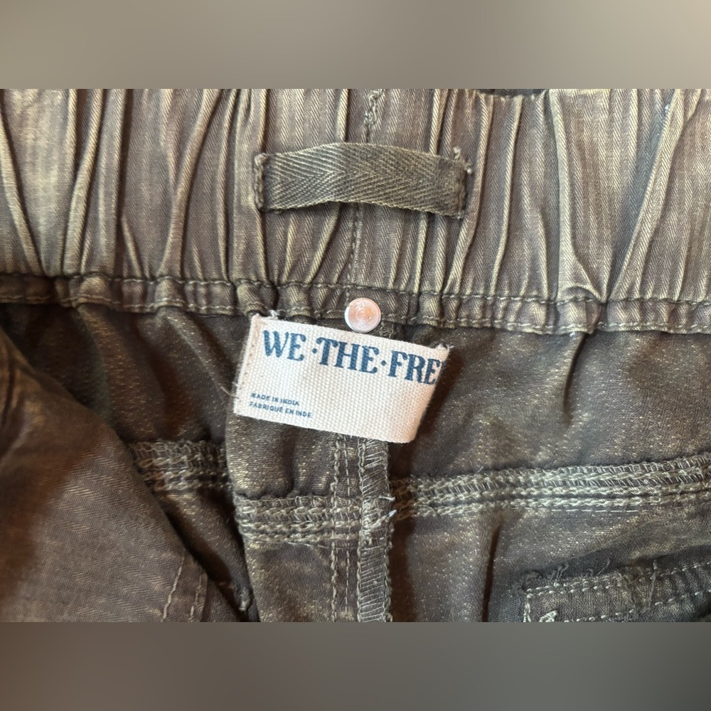 Free People We The Free Can't Compare Slouch Pants Army Green Medium - Picture 8 of 13